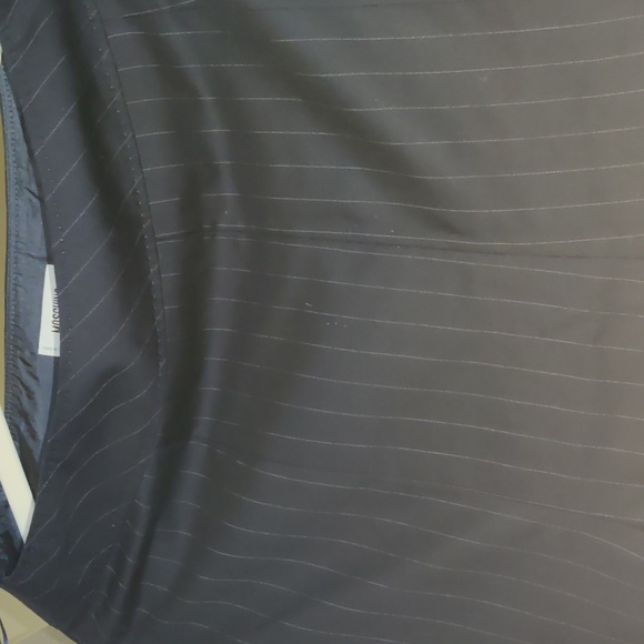 MOSCHINO PINSTRIPE TRUMPET SKIRT IN BLACK  WOOL SIZE 8 - Picture 3 of 10